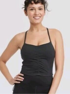 All In Motion Flex Shirred Cami Crop Top